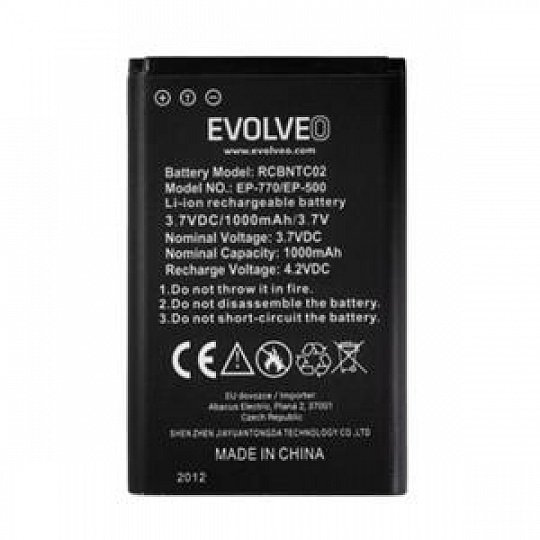 EVOLVEO orig. baterie 1000 mAh pro EasyPhone FD/FP/FS/FM/FL (EP-500/501/700/770/771/800/801)