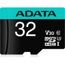 ADATA MicroSDHC 32GB U3 V30G 95/90MB/s + adapter ADATA MicroSDHC 32GB U3 V30G 95/90MB/s + adapter
