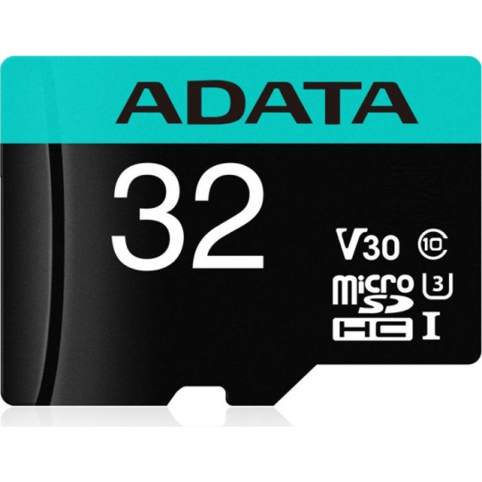 ADATA MicroSDHC 32GB U3 V30G 95/90MB/s + adapter