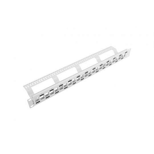 PATCH PANEL 24 PORTŮ 1U STŘÍDAVÝ S ORGANIZÉREM PRO MODULY KEYSTONE ŠEDÝ LANBERG PATCH PANEL 24 PORTŮ 1U STŘÍDAVÝ S ORGANIZÉREM PRO MODULY KEYSTONE ŠEDÝ LANBERG