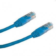 DATACOM Patch cord UTP CAT6 0,25m modrý