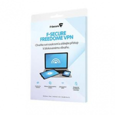 F-Secure Freedome VPN  - 5 instalací na 1 rok,  CZ - elektronicky
