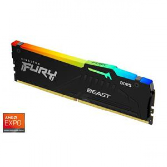 KINGSTON 16GB 5200MT/s DDR5 CL36 DIMM FURY Beast RGB EXPO