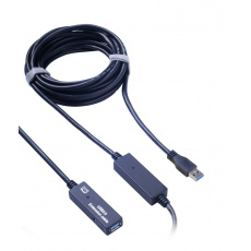 PremiumCord USB 3.0 repeater a prodlužovací kabel A/M-A/F  10m