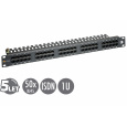 19" ISDN panel Solarix 50 x RJ45 černý 1U SX50-ISDN-BK
