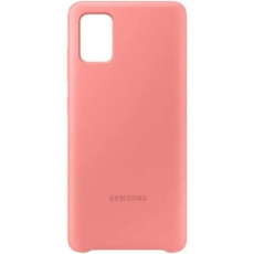 Samsung Silikonový kryt pro Galaxy A71 Pink Samsung Silikonový kryt pro Galaxy A71 Pink