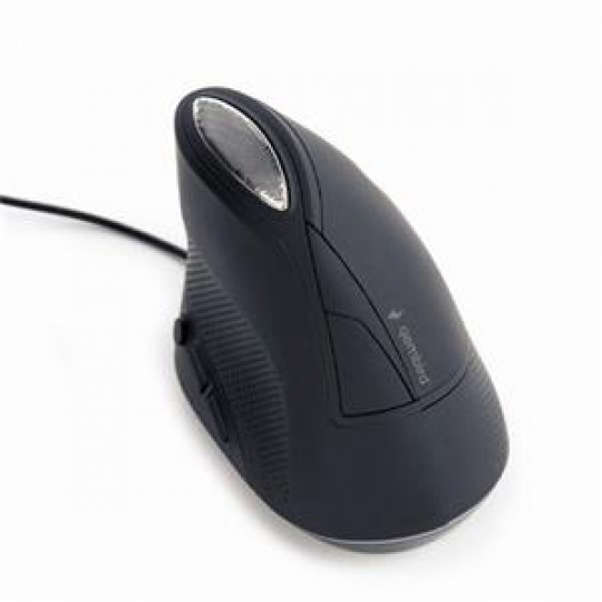 Gembird Myš MUS-ERGO-03, USB, ergonomická, černá