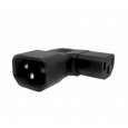 PremiumCord Adaptér úhlový na stranu IEC C13 female na IEC C14 male, napětí 230V, max.proud 10A
