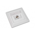 Zásuvka Solarix CAT5E UTP 1 x RJ45 pod omítku bílá