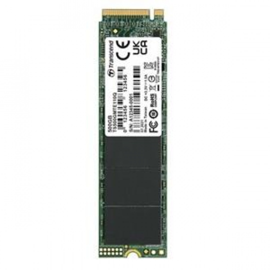 TRANSCEND MTE110Q 500GB SSD disk M.2 2280, PCIe Gen3 x4 NVMe 1.3 (3D QLC), 1900MB/s R, 900MB/s W