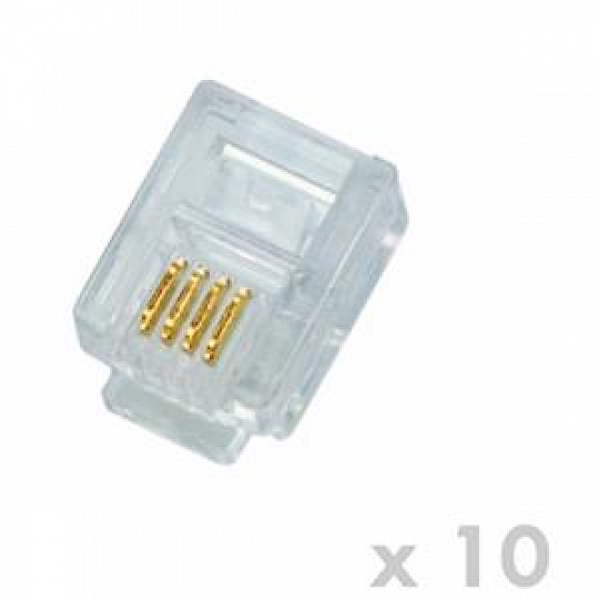 DATACOM Plug UTP CAT3 6p4c- RJ11 lanko (10ks) DATACOM Plug UTP CAT3 6p4c- RJ11 lanko (10ks)
