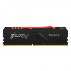 Kingston FURY Beast/DDR4/8GB/3600MHz/CL17/1x8GB/RGB/Black
