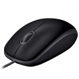 Logitech B110 Silent/Kancelářská/Optická/1 000 DPI/Drátová USB/Černá