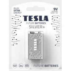 TESLA - baterie 9V SILVER+, 1 ks, 6LR61 TESLA - baterie 9V SILVER+, 1 ks, 6LR61