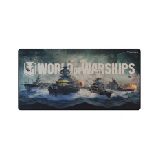 Herní podložka pod myš Genesis Carbon 500 MAXI WORLD of WARSHIPS ARMADA, 90x45cm