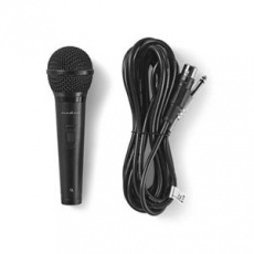 Nedis MPWD25BK - Kabelový Mikrofon | Citlivost: -72 dB +/- 3 dB | 85 Hz – 11 kHz | 5 m Nedis MPWD25BK - Kabelový Mikrofon | Citlivost: -72 dB +/- 3 dB | 85 Hz – 11 kHz | 5 m