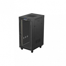 LANBERG INSTALAČNÍ RACK 19" 24U 600X800 ČERNÉ SKLENĚNÉ DVEŘE LCD (FLAT PACK) V2