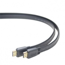 PremiumCord Kabel HDMI+Ethernet, zlac., plochý, 2m PremiumCord Kabel HDMI+Ethernet, zlac., plochý, 2m