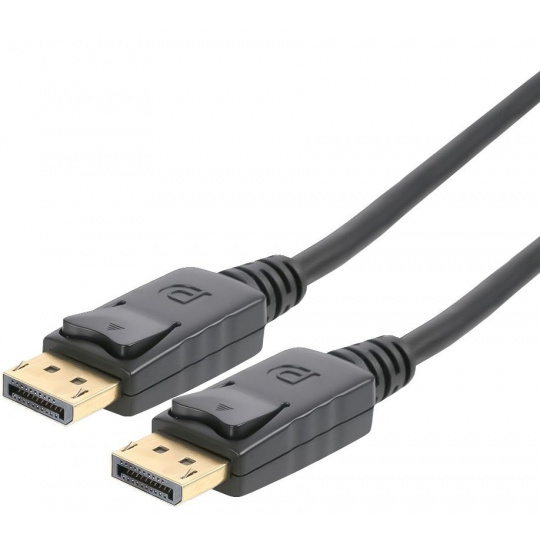 Kabel DisplayPort 2.0, M/M, PremiumCord, zlacené konektory, 2m, černý