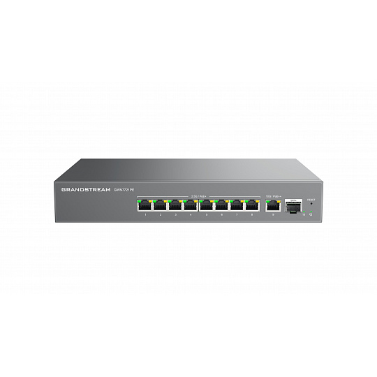 Grandstream GWN7721PE L2 Lite managed 2,5G switch, 8x 2.5GbE, 1x 10G, 1x SFP+, PoE++ Grandstream GWN7721PE L2 Lite managed 2,5G switch, 8x 2.5GbE, 1x 10G, 1x SFP+, PoE++