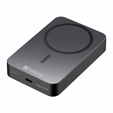 Sandberg Mag Wireless Powerbank 10000 mAh ALU, černá Sandberg Mag Wireless Powerbank 10000 mAh ALU, černá