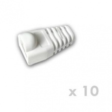 DATACOM Návlek pro plug RJ45 s bublinou bílý (10ks)