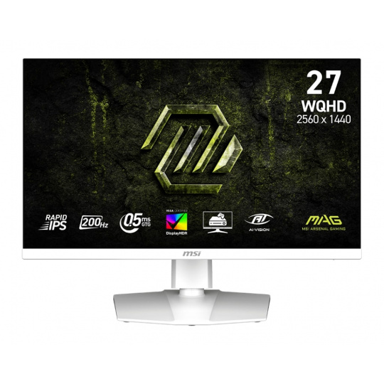 MSI MAG/274QRFW E20/27"/IPS/QHD/200Hz/0,5ms/Bílá/3R