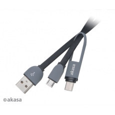 AKASA - typ C a mikro B na USB 2.0 typ A adaptér AKASA - typ C a mikro B na USB 2.0 typ A adaptér