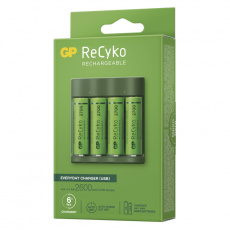 GP nabíječka Everyday B421 + 4× AA REC 2700 + USB GP nabíječka Everyday B421 + 4× AA REC 2700 + USB
