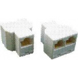 DATACOM Dvojspojka 3x RJ45 8p8c Cat5E (3 x Female)