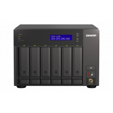 QNAP NVR QVP-63A (4core 3,1GHz, 16GB RAM, 6xSATA, 2xGbE, 2xM.2 NVMe slot, 2xPCIe, kamery: 8 (max 36)
