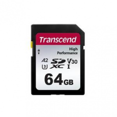 Transcend 64GB SDXC 330S UHS-I U3 V30 A2 paměťová karta, 100 MB/s R, 60 MB/s W Transcend 64GB SDXC 330S UHS-I U3 V30 A2 paměťová karta, 100 MB/s R, 60 MB/s W