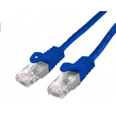 Kabel C-TECH patchcord Cat6, UTP, modrý, 1m