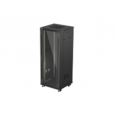 LANBERG 19" VOLNĚ STOJÍCÍ RACKOVÁ SKŘÍŇ 32U/600X600 (FLAT PACK) S PROSKLENÝMI DVEŘMI ČERNÁ