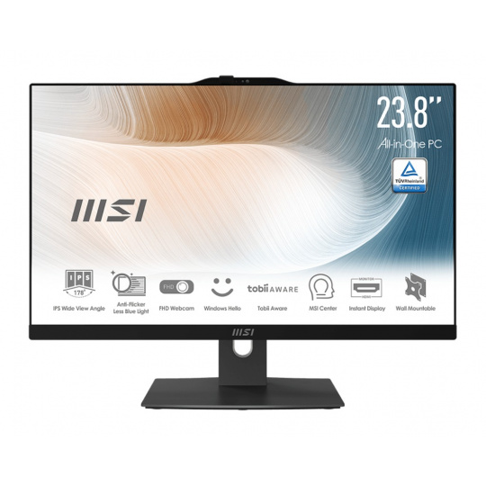 MSI Modern/AM242TP 12M-1820CZ/23,8"/FHD/T/i3-1215U/8GB/500GB SSD/UHD/W11H/Černá/2R