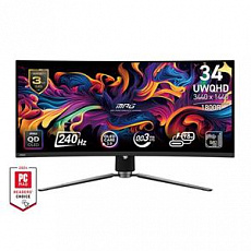 MSI Gaming monitor MAG 341CQP QD-OLED X28, 34" QD-OLED zakřivený/3440x1440(UWQHD)/280Hz/0,03ms/2xHDMI/DP/USB-C/Výšk.nast MSI Gaming monitor MAG 341CQP QD-OLED X28, 34" QD-OLED zakřivený/3440x1440(UWQHD)/280Hz/0,03ms/2xHDMI/DP/USB-C/Výšk.nast