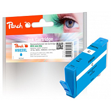 PEACH kompatibilní cartridge HP No. 903XL, azurová, T6M03AE OEM chip