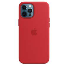 iPhone 12 Pro Max Silicone Case MagSafe (P)RED /SK iPhone 12 Pro Max Silicone Case MagSafe (P)RED /SK