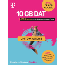 T-mobile Předplacená karta Twist s Námi 10GB + 100Kč na volání a SMS - Limitovaná edice T-mobile Předplacená karta Twist s Námi 10GB + 100Kč na volání a SMS - Limitovaná edice