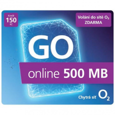 O2 Předplacený mobilní internet GO online 500MB O2 Předplacený mobilní internet GO online 500MB