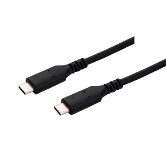 Kabel C-TECH USB 4.0, Type-C (CM/CM), PD 100W, 40Gbps, 1m, černý