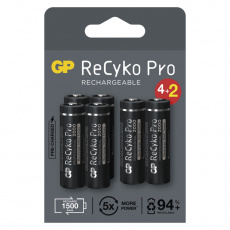 GP nabíjecí baterie ReCyko Pro AA (HR6) 4+2PP GP nabíjecí baterie ReCyko Pro AA (HR6) 4+2PP
