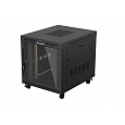 19" VOLNĚ STOJÍCÍ RACKOVÁ SKŘÍŇ 15U/800X1000 (FLAT PACK) S PROSKLENÝMI DVEŘMI LCD ČERNÁ LANBERG V2