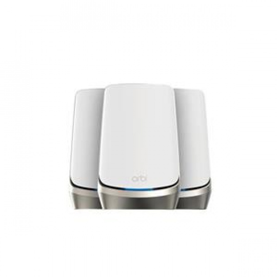 Netgear Orbi 960 Series Quad-Band WiFi 6E Mesh System, 10.8Gbps, 10 Gig Port, 3-Pack