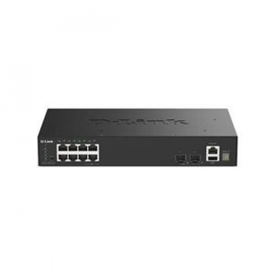 D-Link 8 Ports GE + 2 Ports 10G SFP+ Smart Managed Switch - DGS-1530-10/E