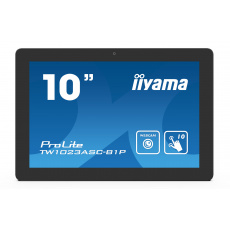 10" iiyama TW1023ASC-B1P, IPS, HD, capacitive, 10P, 450cd/m2, mini HDMI, WiFi, Webcam, Android 8.1 10" iiyama TW1023ASC-B1P, IPS, HD, capacitive, 10P, 450cd/m2, mini HDMI, WiFi, Webcam, Android 8.1