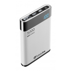 PB Cellularline Manta HD,5000 mAh,USB-C, bílá PB Cellularline Manta HD,5000 mAh,USB-C, bílá