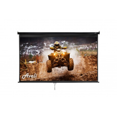 Nástěnné projekční plátno AVELI, 221x125cm (16:9) 100", černý tubus Nástěnné projekční plátno AVELI, 221x125cm (16:9) 100", černý tubus