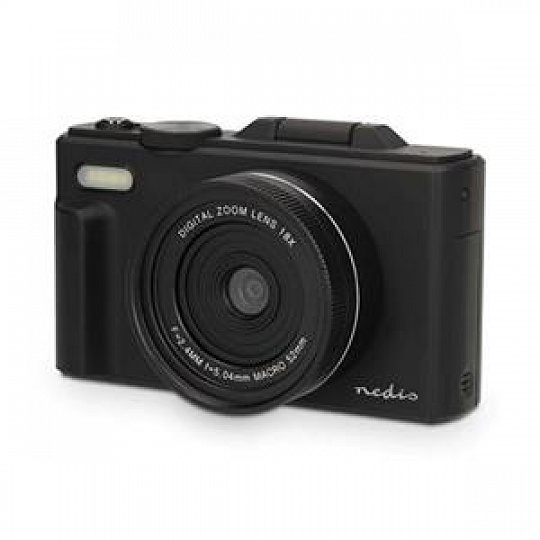 Nedis PCAM2570BK - Digitální Fotoaparát | Flip Screen | 75 MPixel | 5K@15fps | 16 MP | Černá