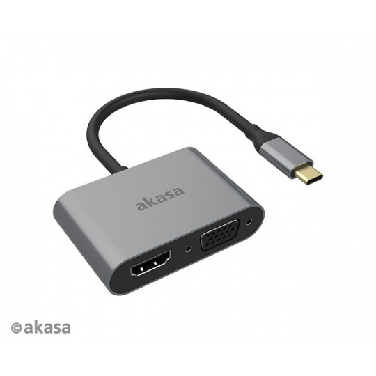 AKASA - adaptér Type-C na HDMI a VGA